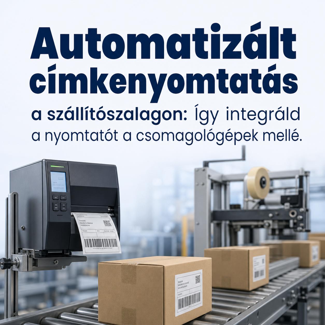 Automatizált címkenyomtatás a szállítószalagon: Így integráld a nyomtatót a csomagológépek mellé Automatizált címkenyomtatás a szállítószalagon: Így integráld a nyomtatót a csomagológépek mellé