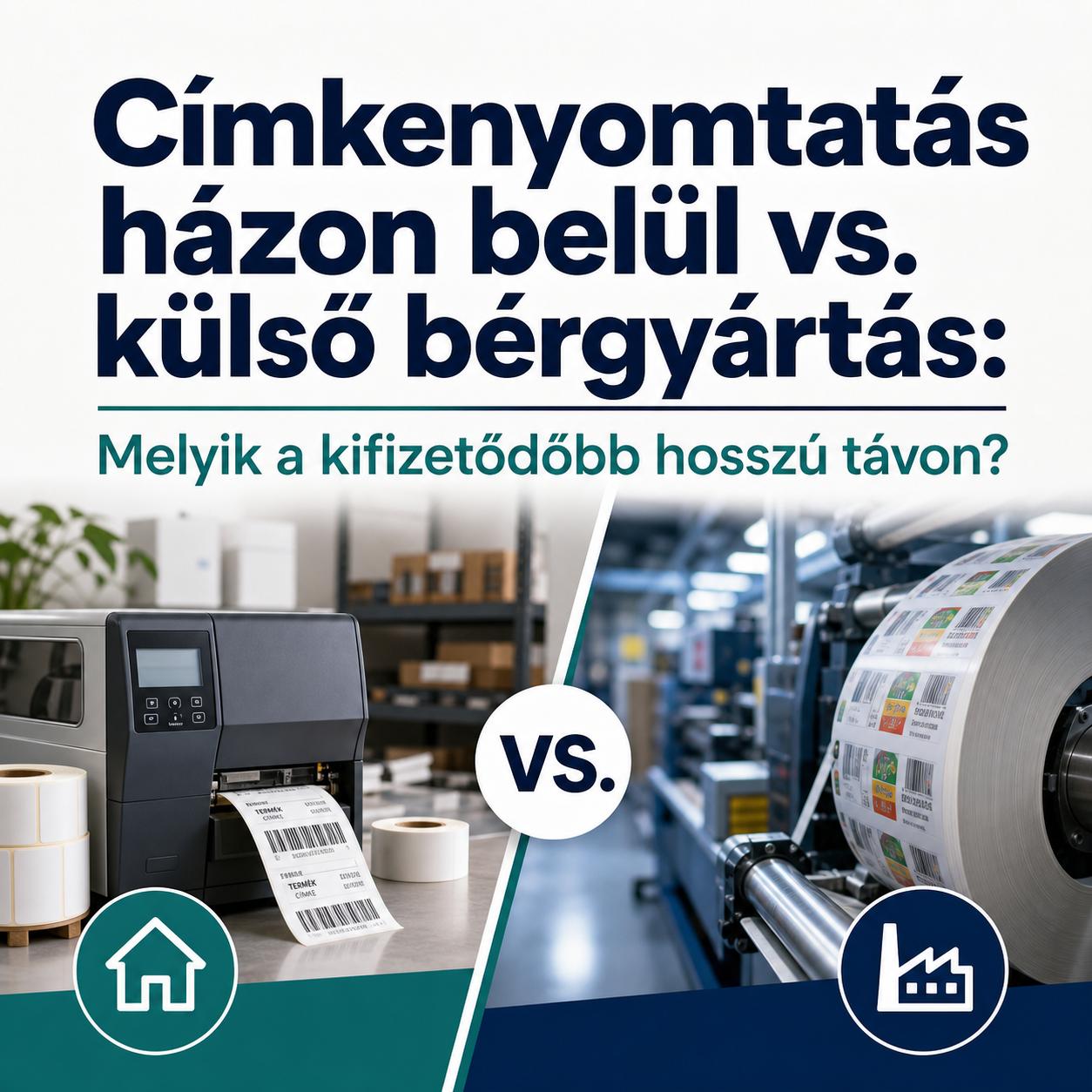 Címkenyomtatás házon belül vs. külső bérgyártás: Melyik a kifizetődőbb hosszú távon?
