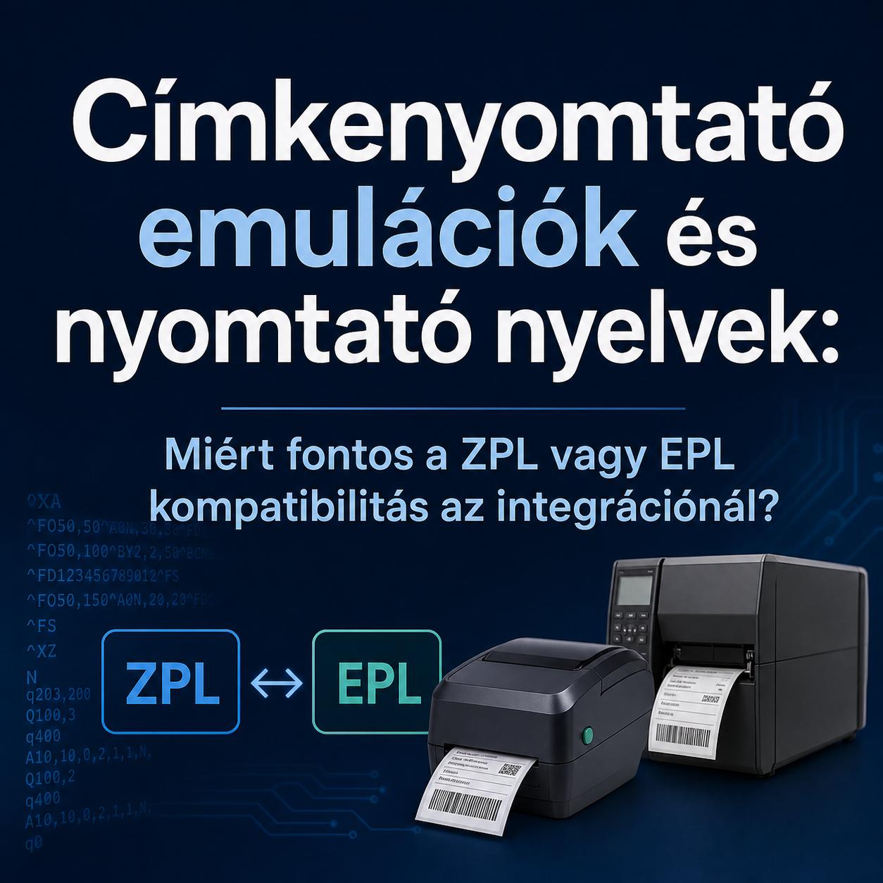 Címkenyomtató emulációk és nyomtató nyelvek: Miért fontos a ZPL vagy EPL kompatibilitás az integrációnál? Címkenyomtató emulációk és nyomtató nyelvek: Miért fontos a ZPL vagy EPL kompatibilitás az integrációnál?