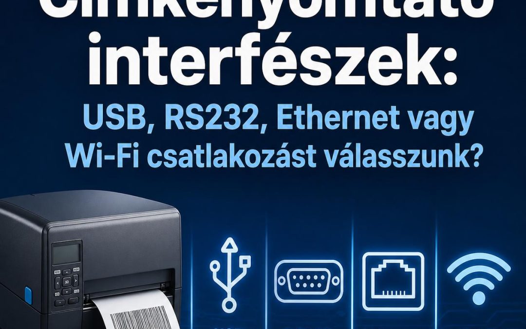 Címkenyomtató interfészek: USB, RS232, Ethernet vagy Wi-Fi csatlakozást válasszunk?