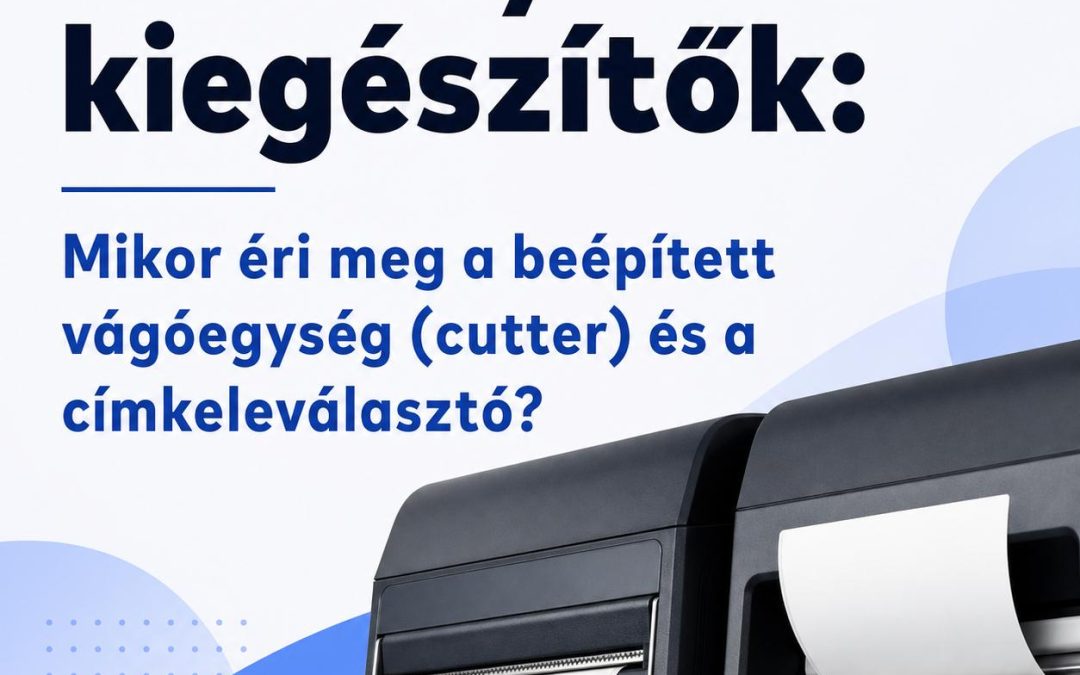 Címkenyomtató kiegészítők: Mikor éri meg a beépített vágóegység (cutter) és a címkeleválasztó?