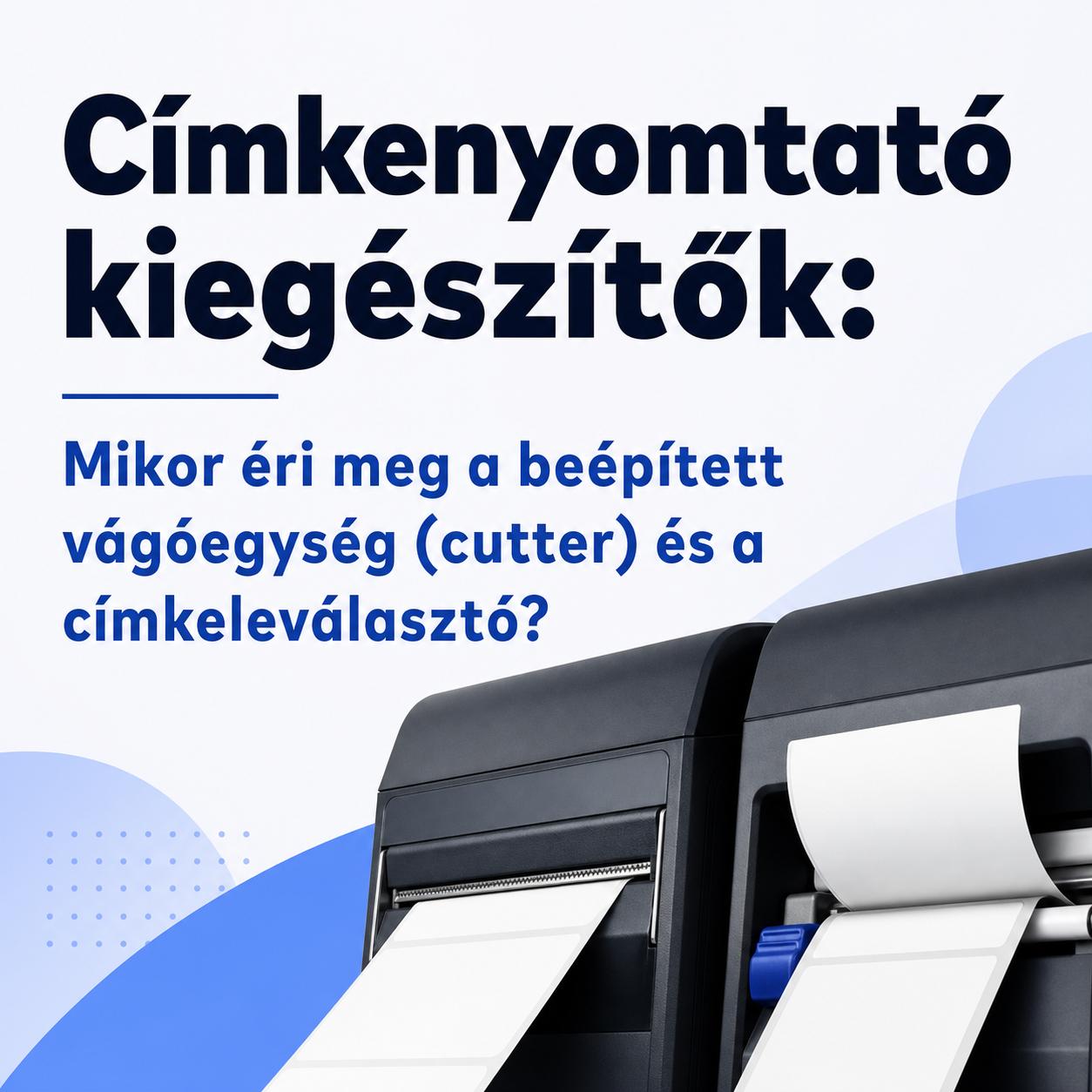 Címkenyomtató kiegészítők: Mikor éri meg a beépített vágóegység (cutter) és a címkeleválasztó? Címkenyomtató kiegészítők: Mikor éri meg a beépített vágóegység (cutter) és a címkeleválasztó?