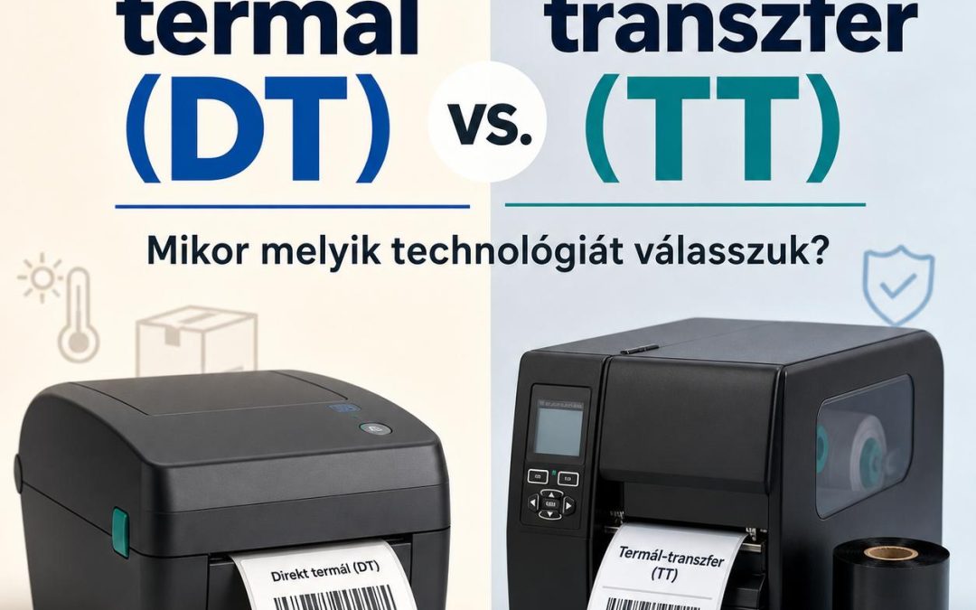 Direkt termál (DT) vs. termál-transzfer (TT) címkenyomtatás: Mikor melyik technológiát válasszuk?