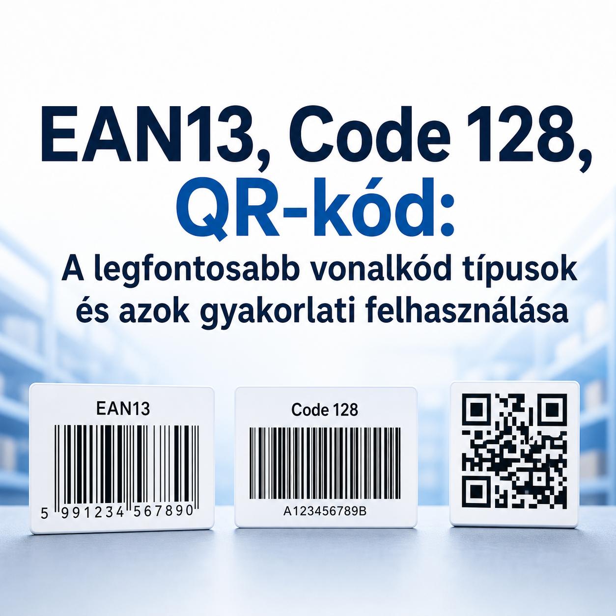 EAN13, Code 128, QR-kód: A legfontosabb vonalkód típusok és azok gyakorlati felhasználása EAN13, Code 128, QR-kód: A legfontosabb vonalkód típusok és azok gyakorlati felhasználása