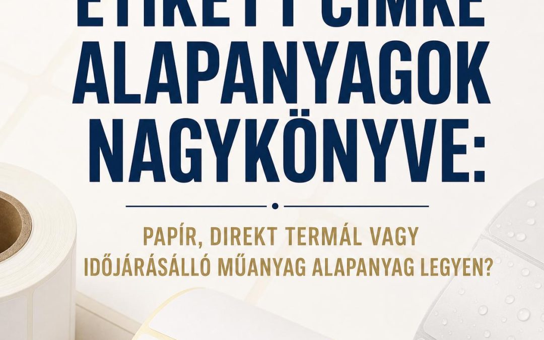 Etikett címke alapanyagok nagykönyve: Papír, direkt termál vagy időjárásálló műanyag alapanyag legyen?