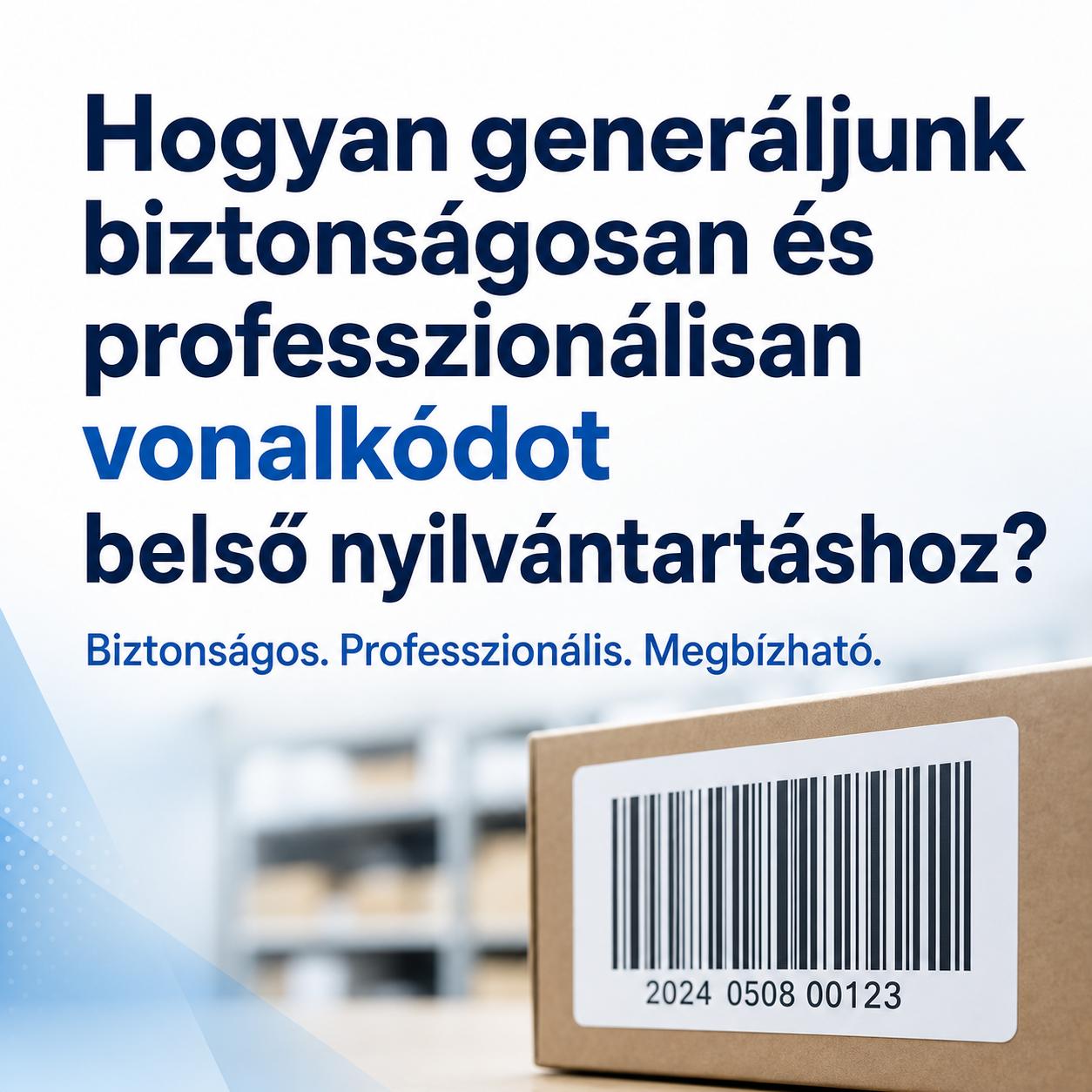 Hogyan generáljunk biztonságosan és professzionálisan vonalkódot belső nyilvántartáshoz? Hogyan generáljunk biztonságosan és professzionálisan vonalkódot belső nyilvántartáshoz?