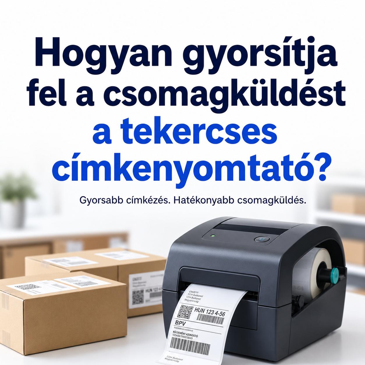 Hogyan gyorsítja fel a csomagküldést a tekercses címkenyomtató?