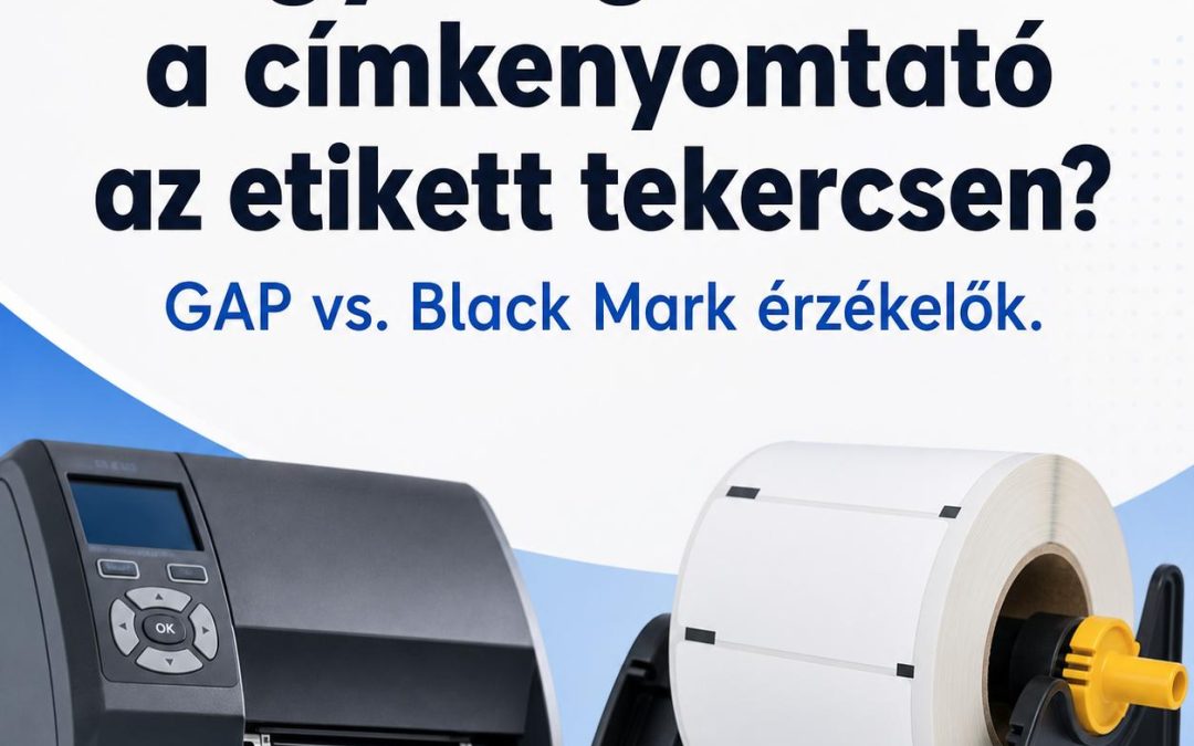 Hogyan igazodik el a címkenyomtató az etikett tekercsen? GAP vs. Black Mark érzékelők