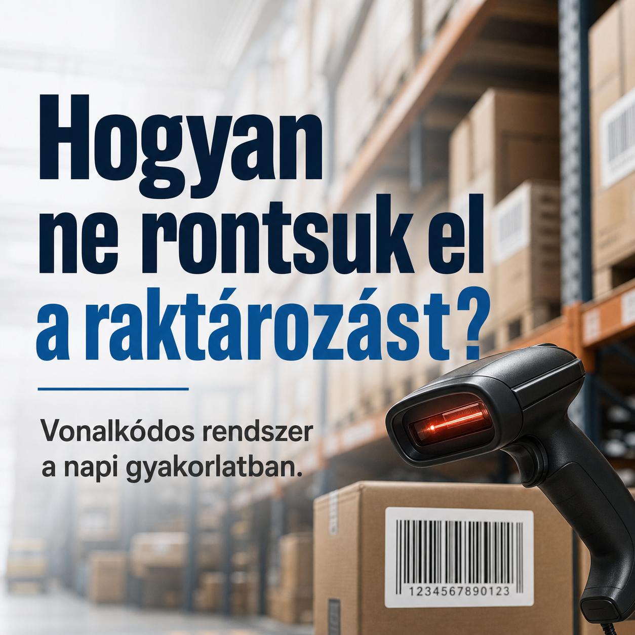 Hogyan ne rontsuk el a raktározást? Vonalkódos rendszer a napi gyakorlatban