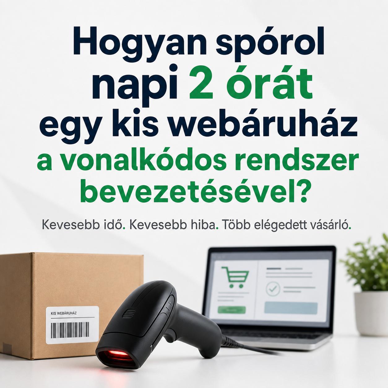 Hogyan spórol napi 2 órát egy kis webáruház a vonalkódos rendszer bevezetésével?