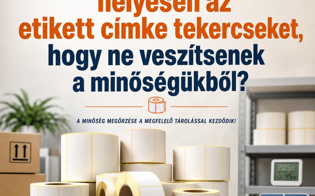 Hogyan tároljuk helyesen az etikett címke tekercseket, hogy ne veszítsenek a minőségükből?