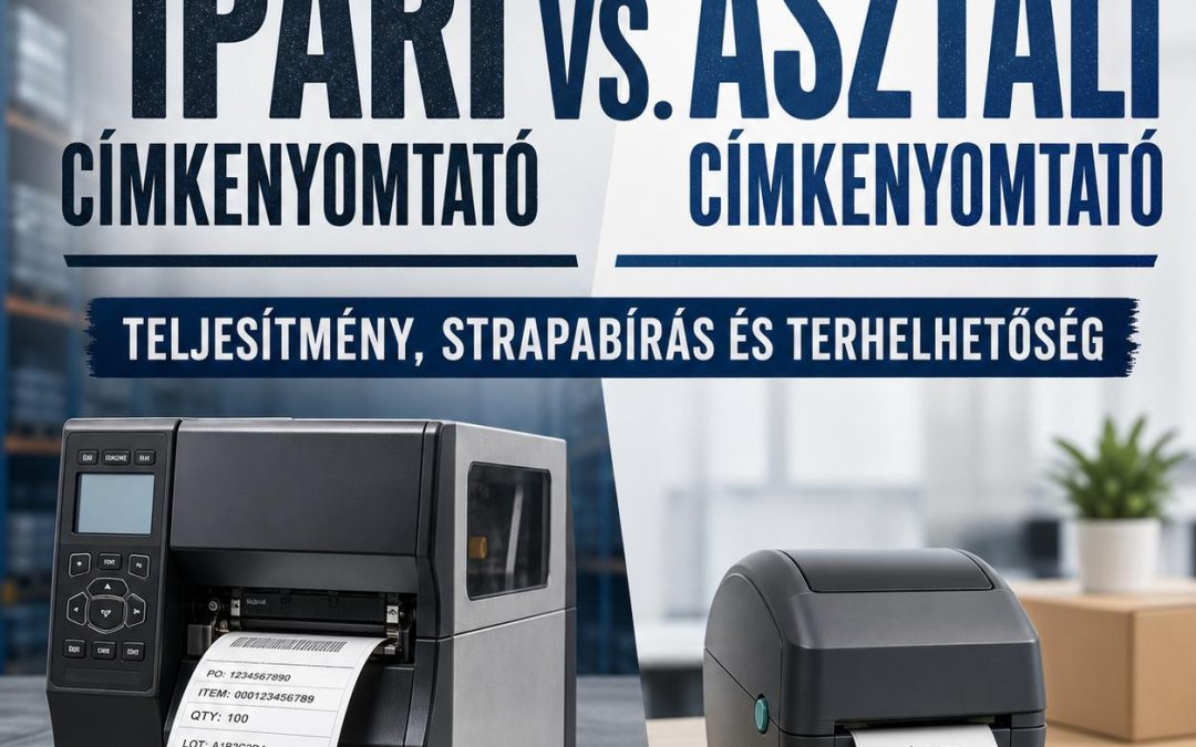 Ipari címkenyomtató vs. asztali címkenyomtató: Teljesítmény, strapabírás és terhelhetőség
