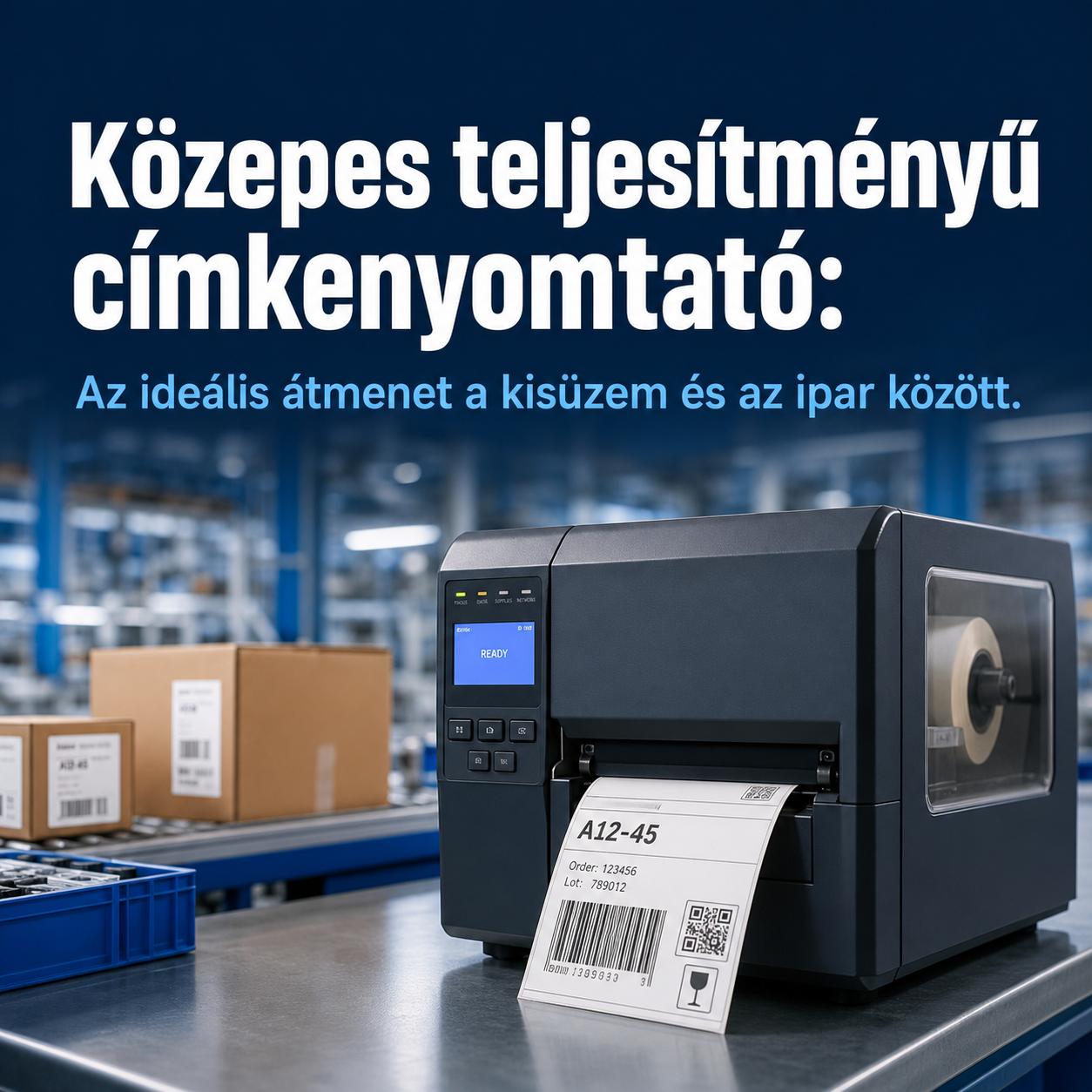 Közepes teljesítményű címkenyomtató: Az ideális átmenet a kisüzem és az ipar között