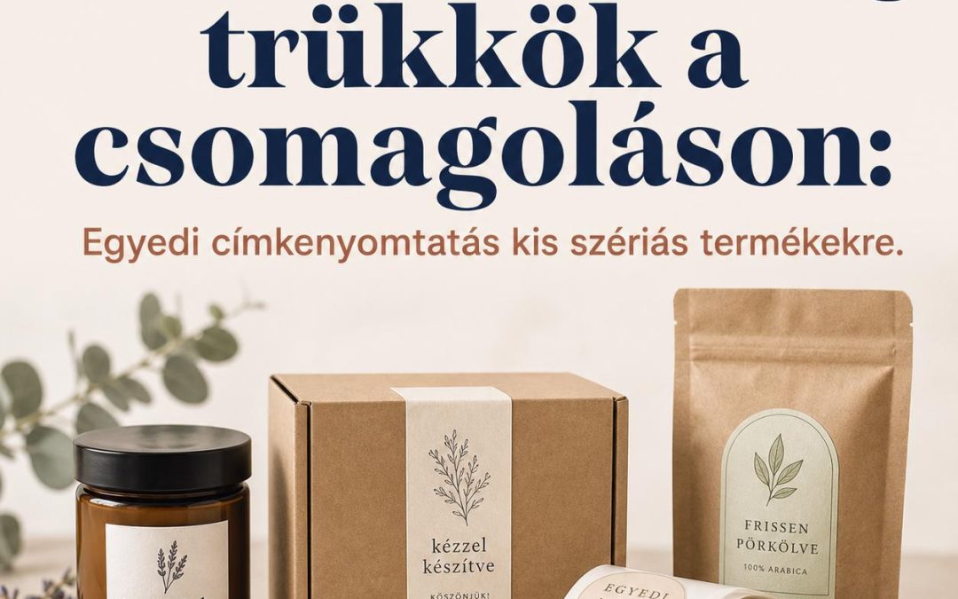 Kreatív marketing trükkök a csomagoláson: Egyedi címkenyomtatás kis szériás termékekre