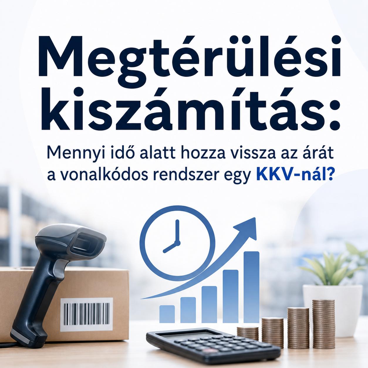 Megtérülési kiszámítás: Mennyi idő alatt hozza vissza az árát a vonalkódos rendszer egy KKV-nál? Megtérülési kiszámítás: Mennyi idő alatt hozza vissza az árát a vonalkódos rendszer egy KKV-nál?