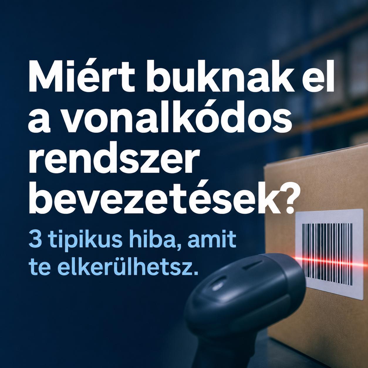 Miért buknak el a vonalkódos rendszer bevezetések? 3 tipikus hiba, amit te elkerülhetsz