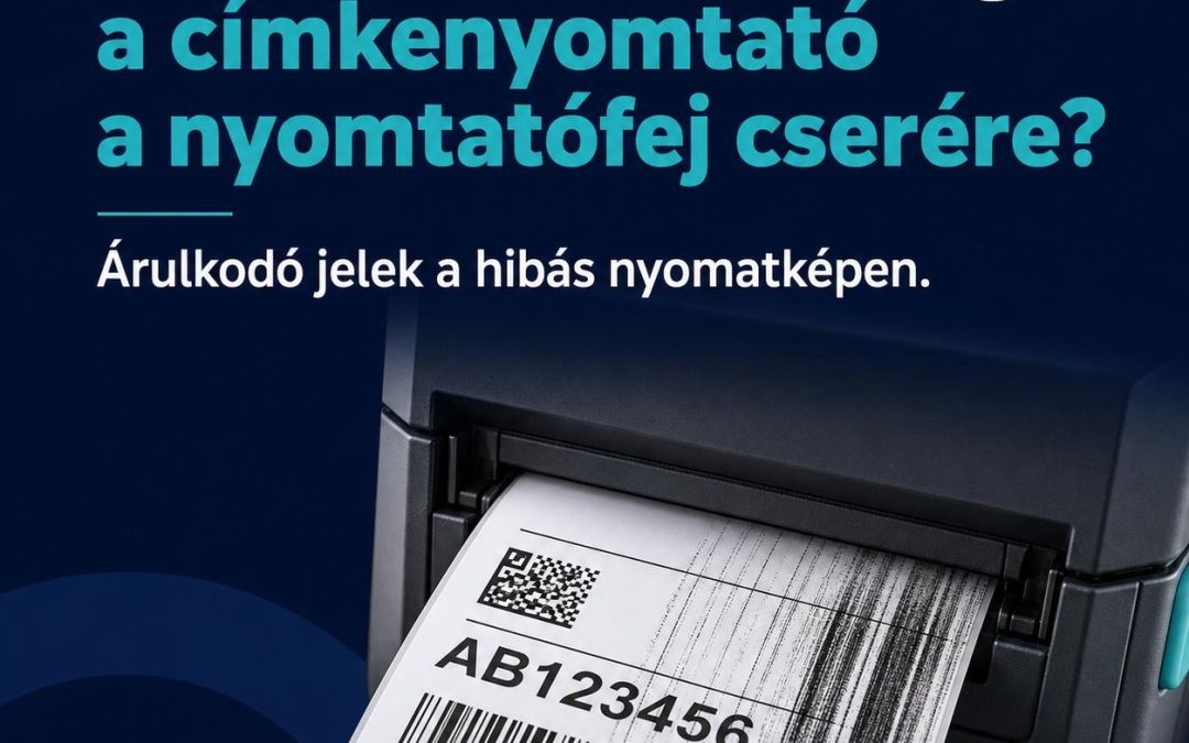 Mikor érett meg a címkenyomtató a nyomtatófej cserére? Árulkodó jelek a hibás nyomatképen