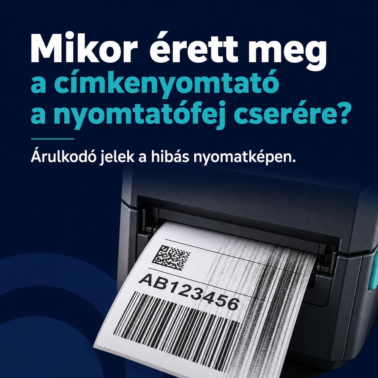 Mikor érett meg a címkenyomtató a nyomtatófej cserére? Árulkodó jelek a hibás nyomatképen Mikor érett meg a címkenyomtató a nyomtatófej cserére? Árulkodó jelek a hibás nyomatképen