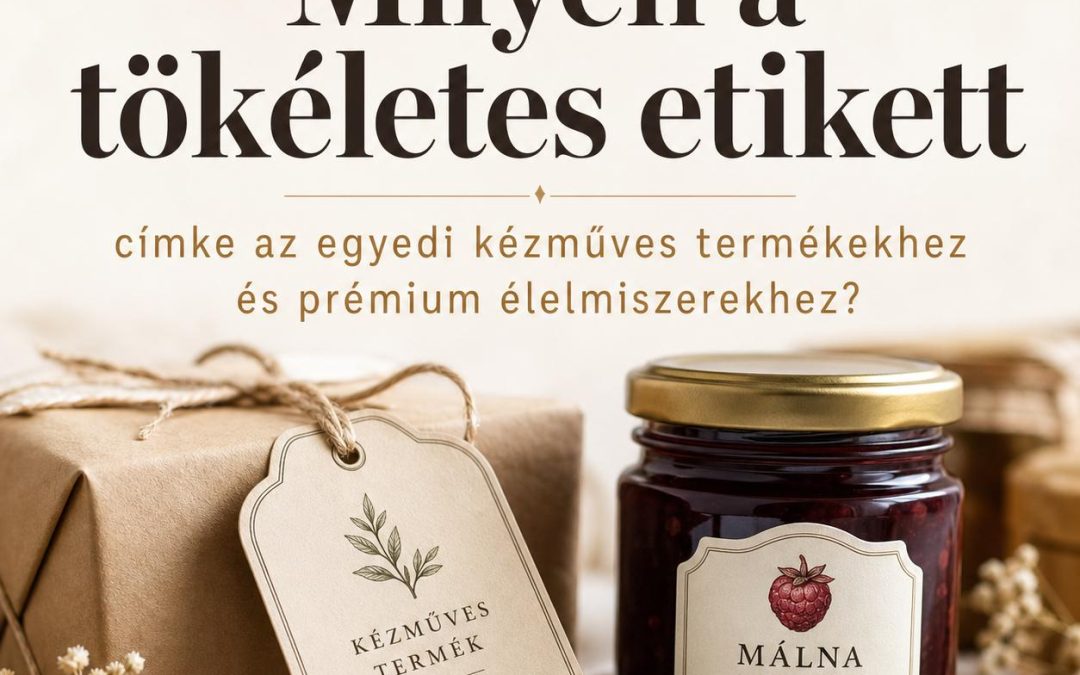 Milyen a tökéletes etikett címke az egyedi kézműves termékekhez és prémium élelmiszerekhez?