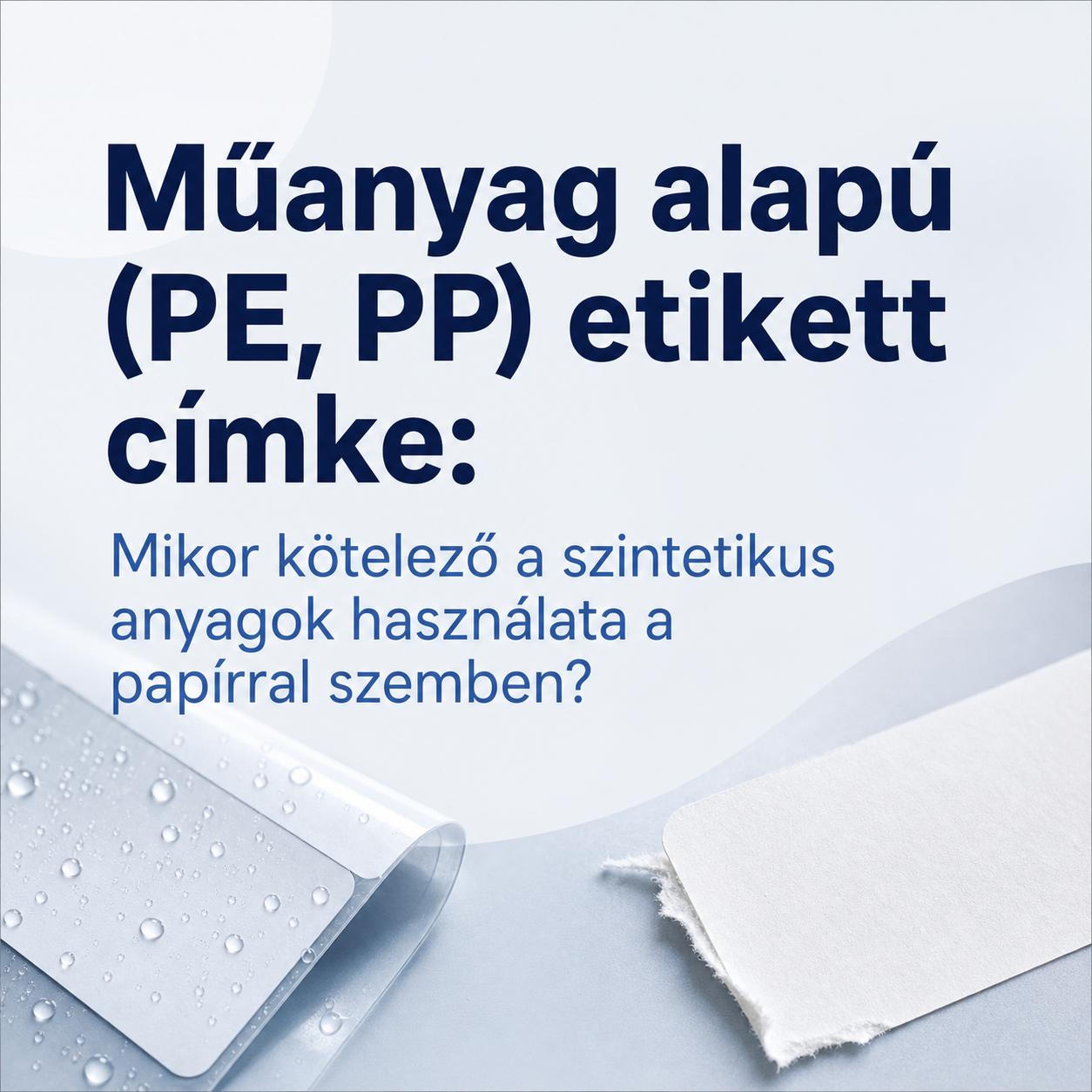 Műanyag alapú (PE, PP) etikett címke: Mikor kötelező a szintetikus anyagok használata a papírral szemben? Műanyag alapú (PE, PP) etikett címke: Mikor kötelező a szintetikus anyagok használata a papírral szemben?