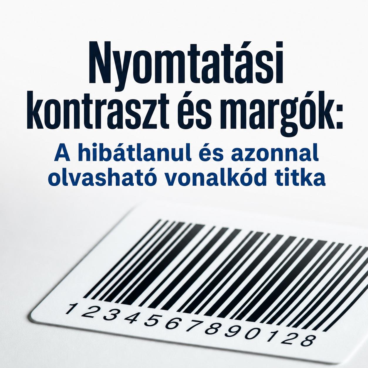 Nyomtatási kontraszt és margók: A hibátlanul és azonnal olvasható vonalkód titka