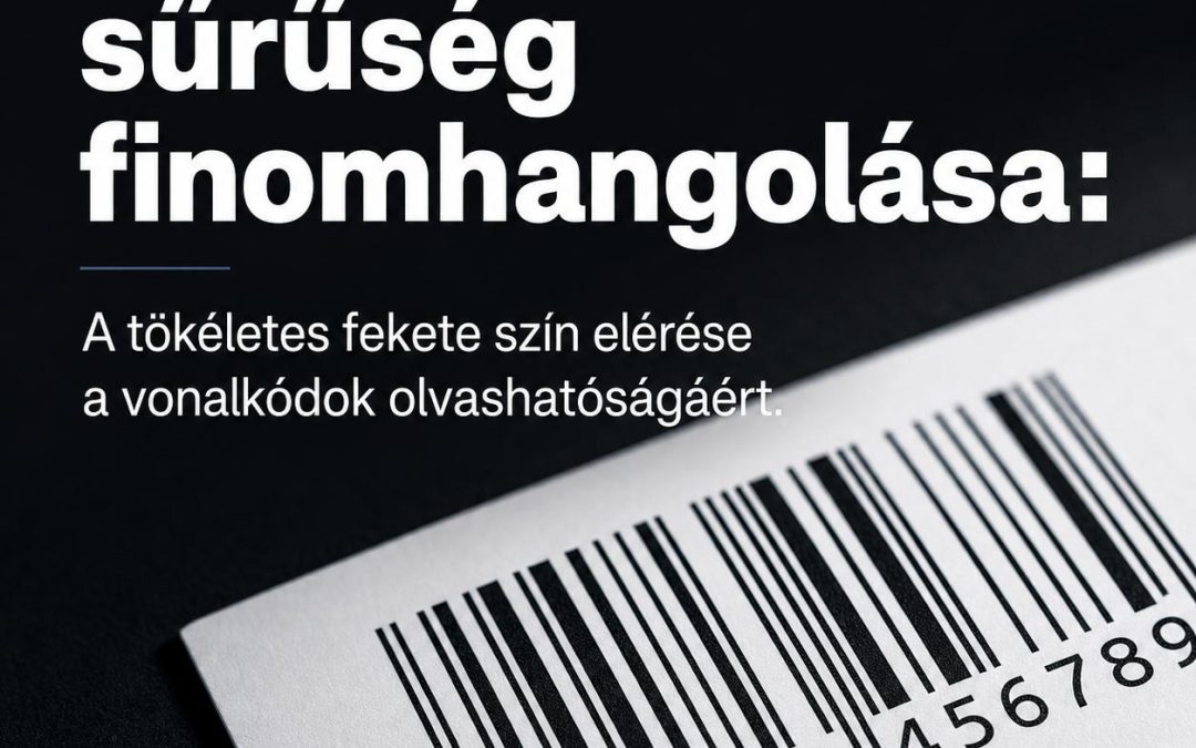 Nyomtatási sűrűség finomhangolása: A tökéletes fekete szín elérése a vonalkódok olvashatóságáért