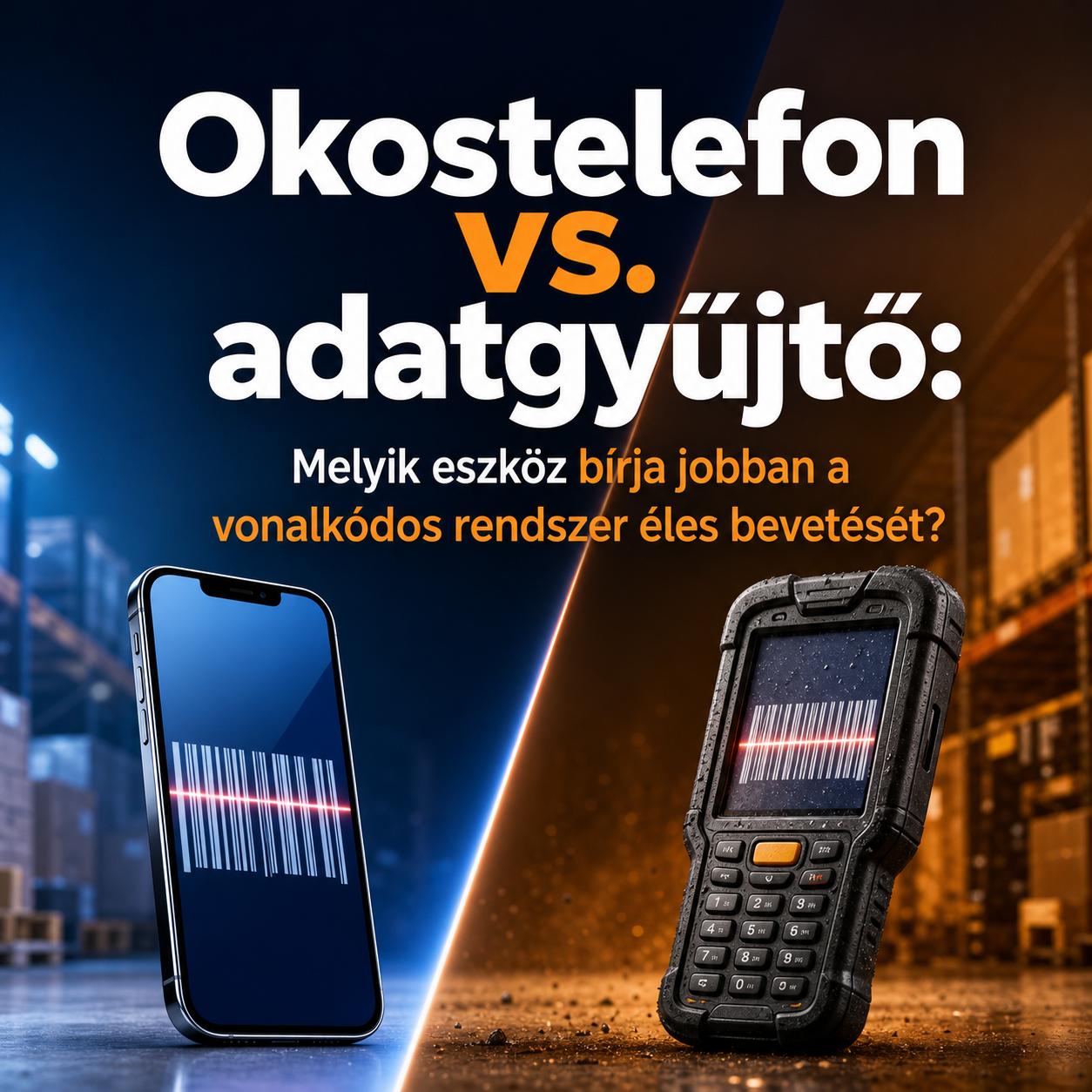 Okostelefon vs. adatgyűjtő: Melyik eszköz bírja jobban a vonalkódos rendszer éles bevetését? Okostelefon vs. adatgyűjtő: Melyik eszköz bírja jobban a vonalkódos rendszer éles bevetését?