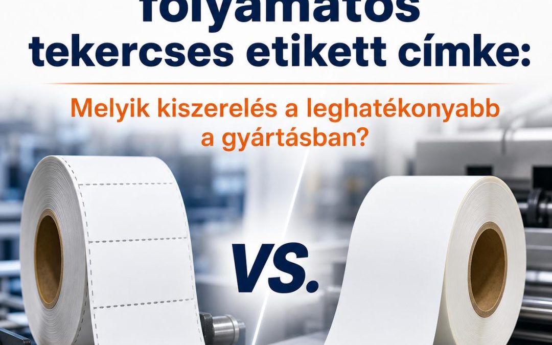 Perforált vs. folyamatos tekercses etikett címke: Melyik kiszerelés a leghatékonyabb a gyártásban?