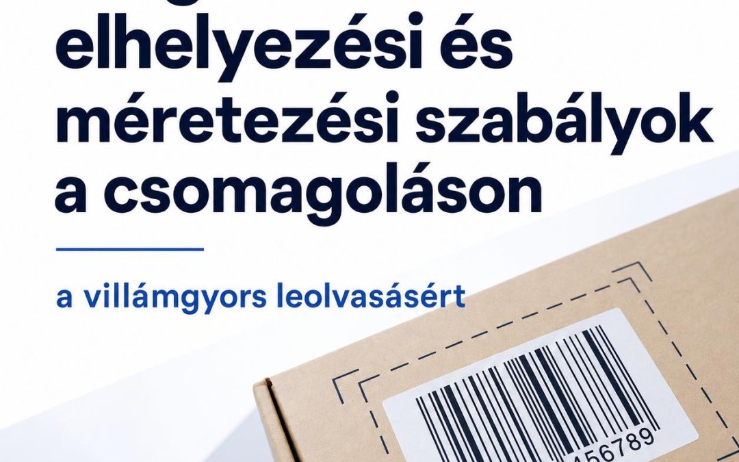 Szigorú vonalkód elhelyezési és méretezési szabályok a csomagoláson a villámgyors leolvasásért