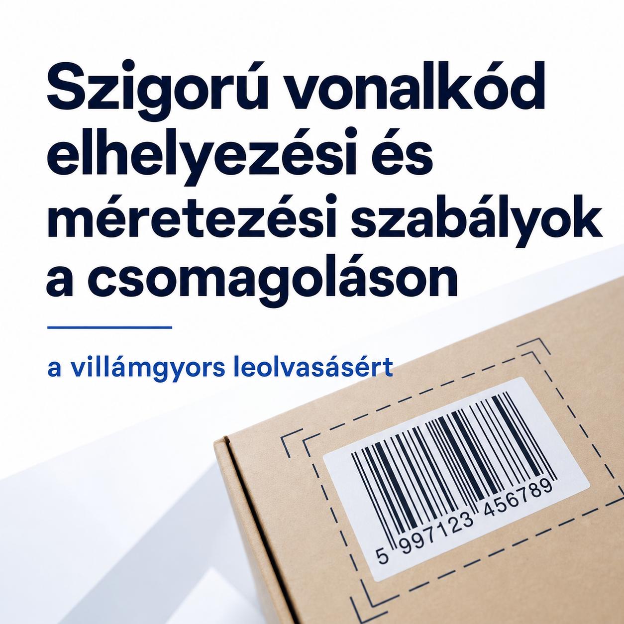 Szigorú vonalkód elhelyezési és méretezési szabályok a csomagoláson a villámgyors leolvasásért Szigorú vonalkód elhelyezési és méretezési szabályok a csomagoláson a villámgyors leolvasásért