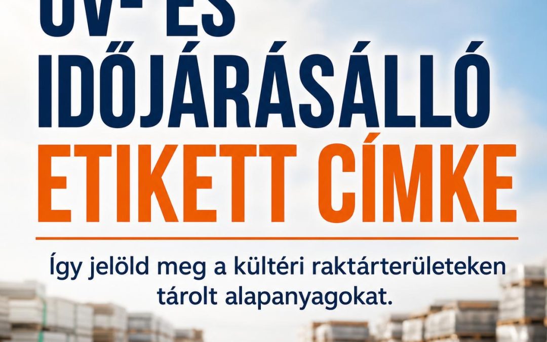 UV- és időjárásálló etikett címke: Így jelöld meg a kültéri raktárterületeken tárolt alapanyagokat