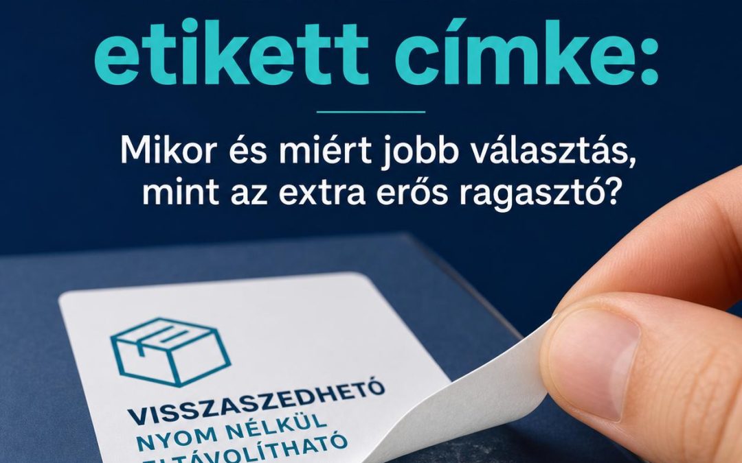 Visszaszedhető etikett címke: Mikor és miért jobb választás, mint az extra erős ragasztó?