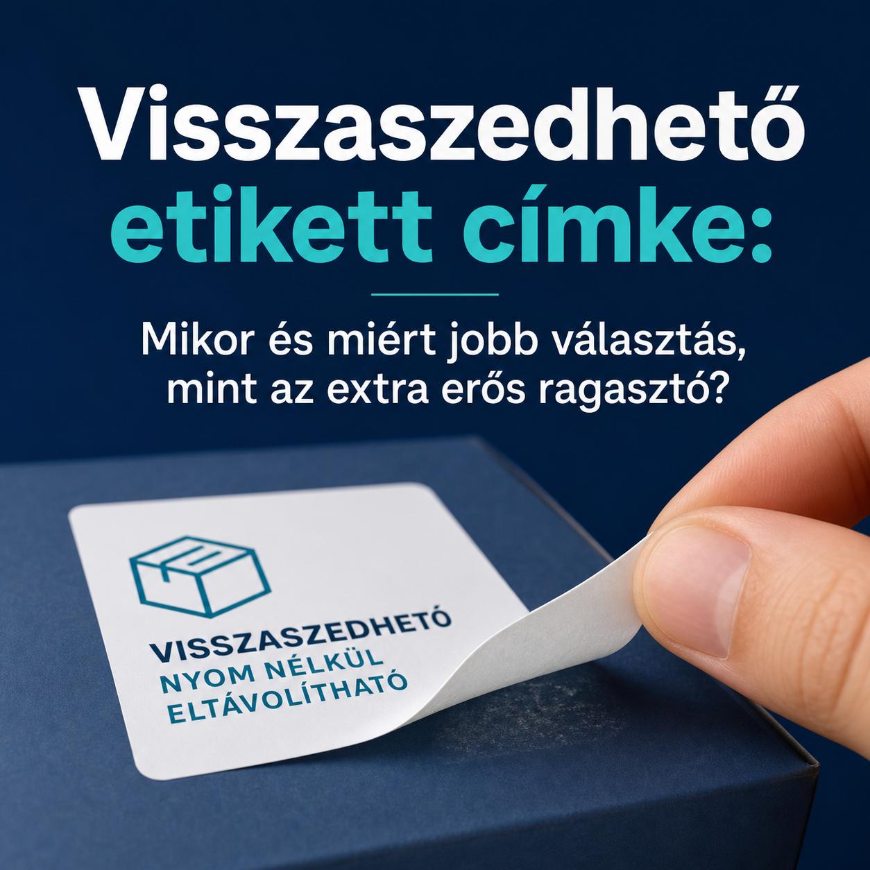 Visszaszedhető etikett címke: Mikor és miért jobb választás, mint az extra erős ragasztó?