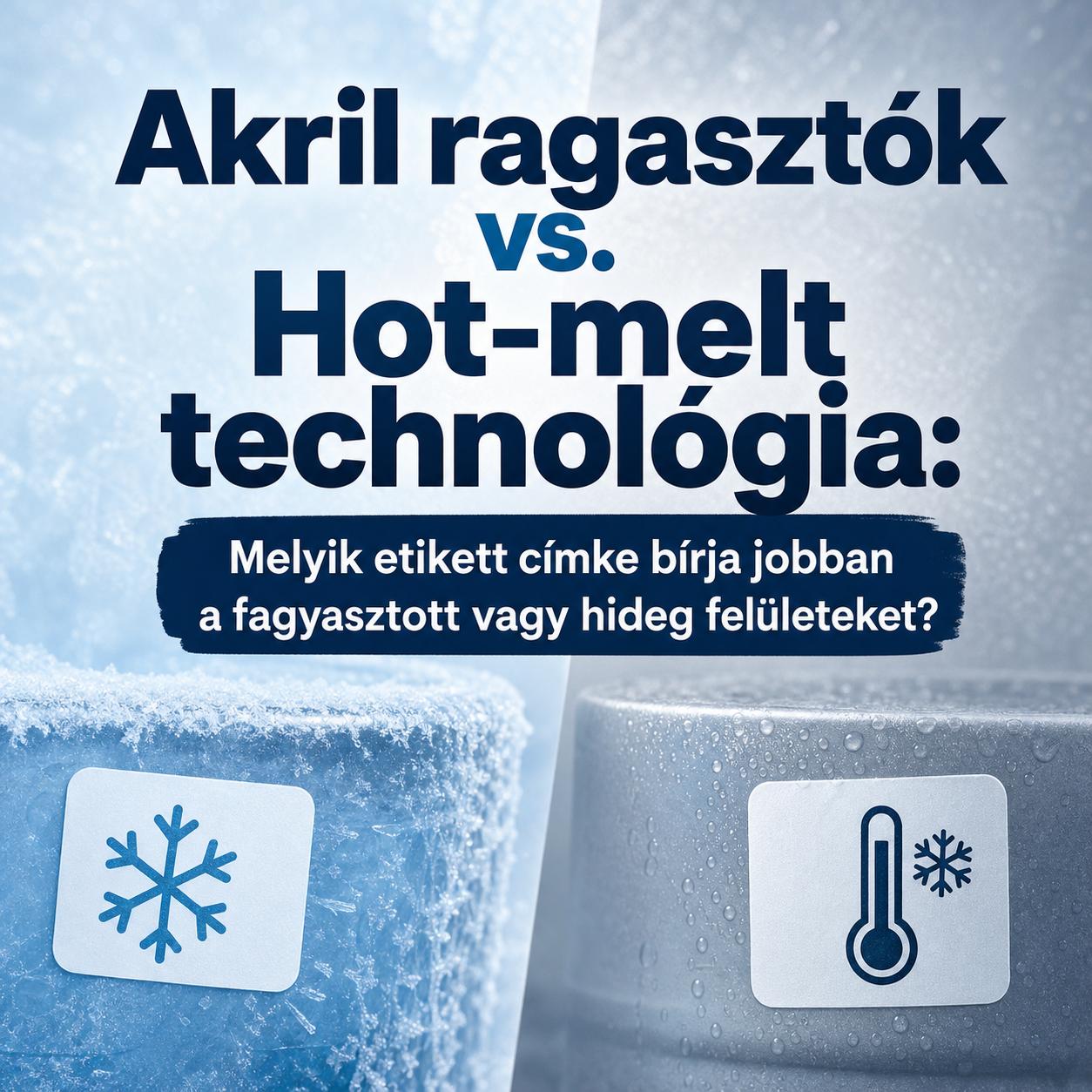 Akril ragasztók vs. Hot-melt technológia: Melyik etikett címke bírja jobban a fagyasztott vagy hideg felületeket?