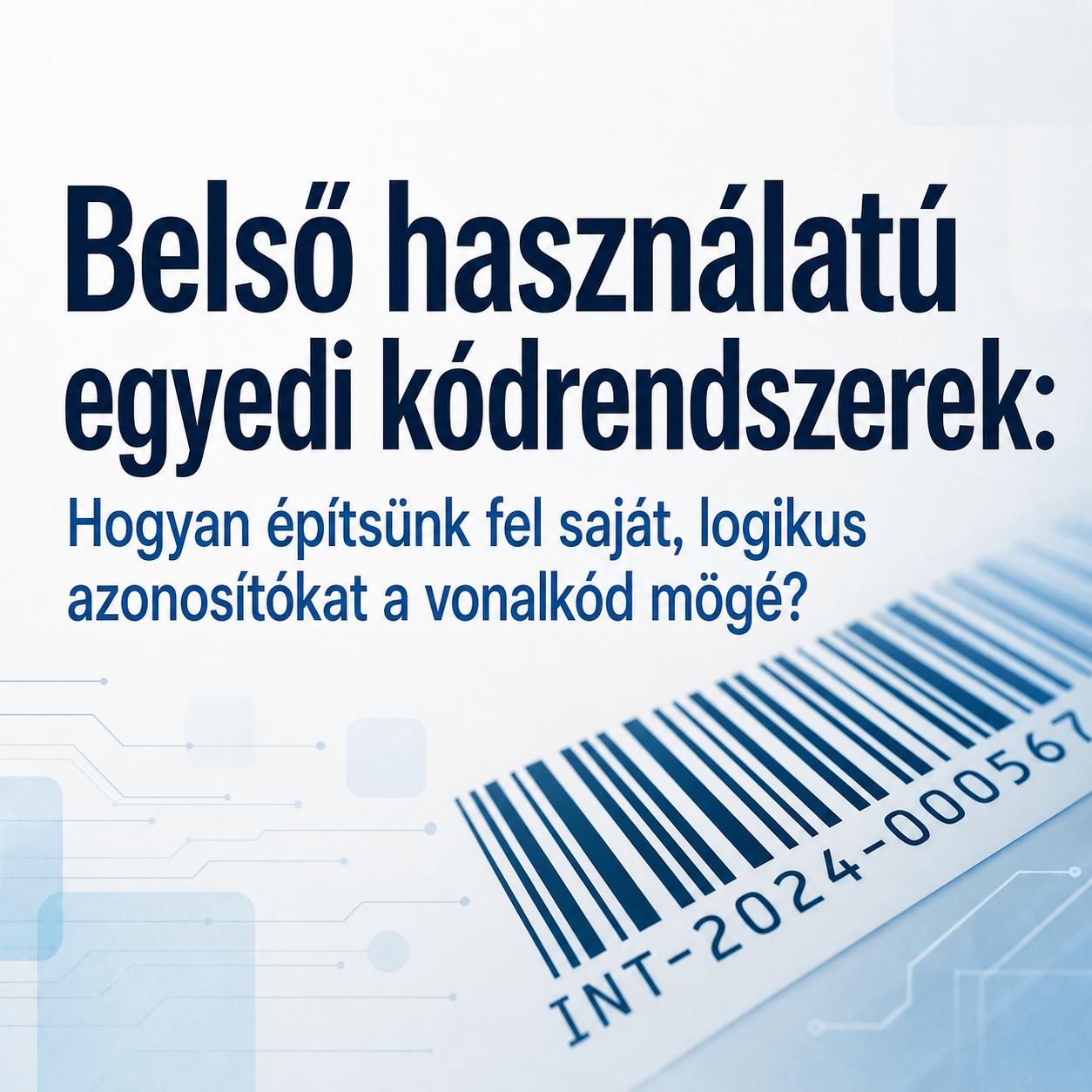 Belső használatú egyedi kódrendszerek: Hogyan építsünk fel saját, logikus azonosítókat a vonalkód mögé?