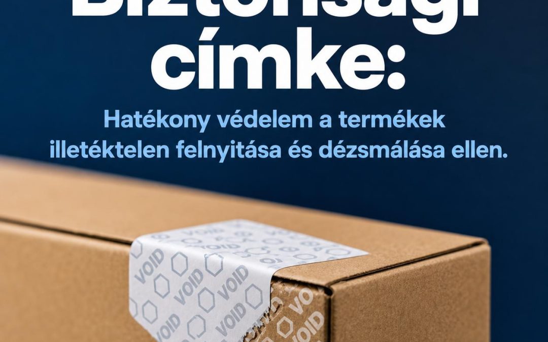 Biztonsági címke: Hatékony védelem a termékek illetéktelen felnyitása és dézsmálása ellen