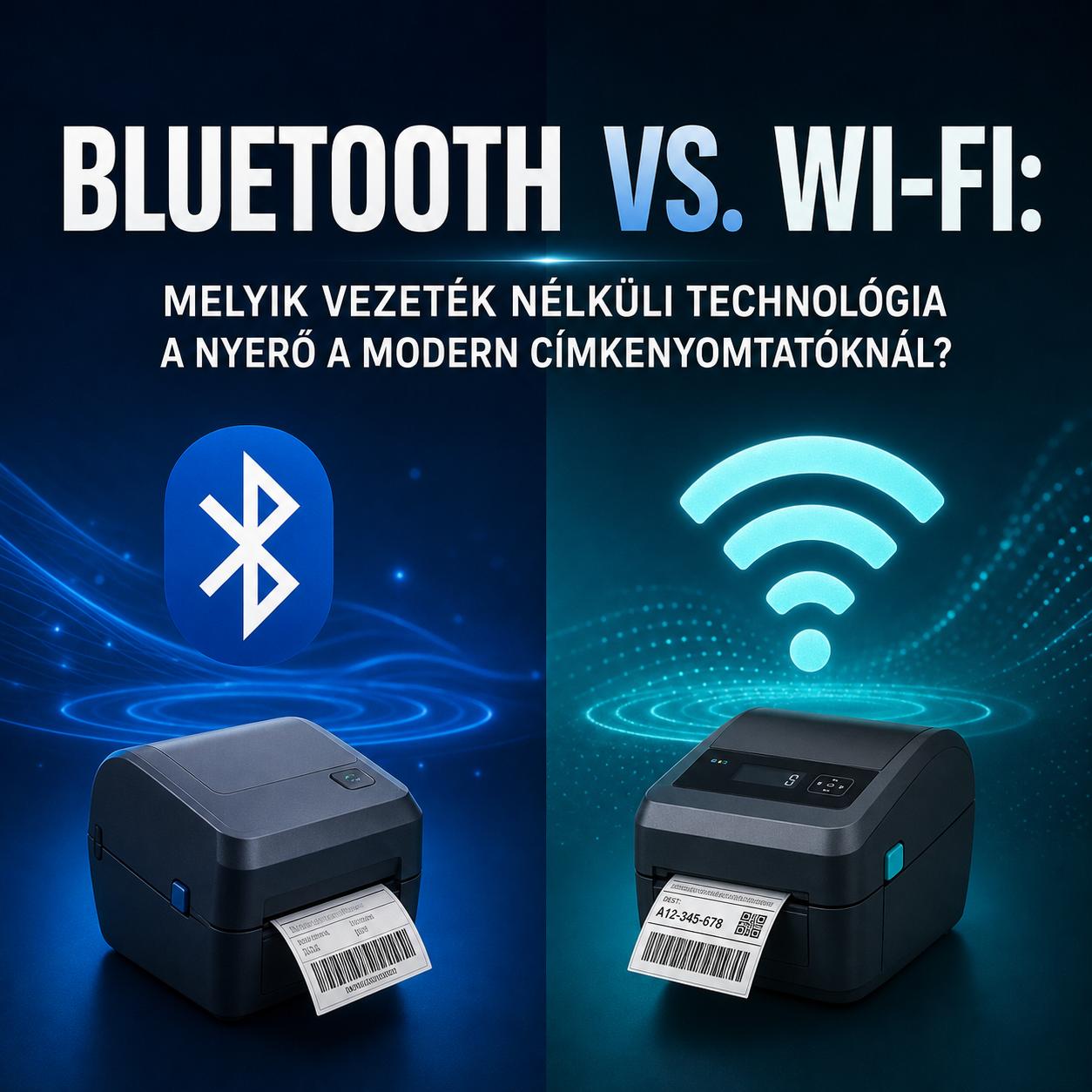 Bluetooth vs. Wi-Fi: Melyik vezeték nélküli technológia a nyerő a modern címkenyomtatóknál? Bluetooth vs. Wi-Fi: Melyik vezeték nélküli technológia a nyerő a modern címkenyomtatóknál?