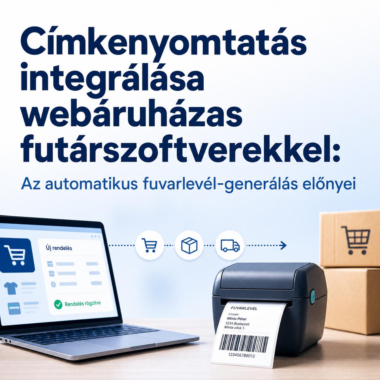 Címkenyomtatás integrálása webáruházas futárszoftverekkel: Az automatikus fuvarlevél-generálás előnyei Címkenyomtatás integrálása webáruházas futárszoftverekkel: Az automatikus fuvarlevél-generálás előnyei