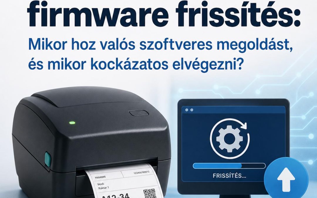 Címkenyomtató firmware frissítés: Mikor hoz valós szoftveres megoldást, és mikor kockázatos elvégezni?