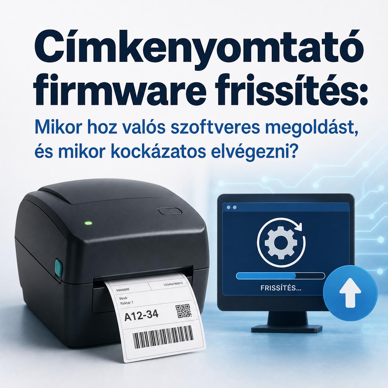 Címkenyomtató firmware frissítés: Mikor hoz valós szoftveres megoldást, és mikor kockázatos elvégezni? Címkenyomtató firmware frissítés: Mikor hoz valós szoftveres megoldást, és mikor kockázatos elvégezni?