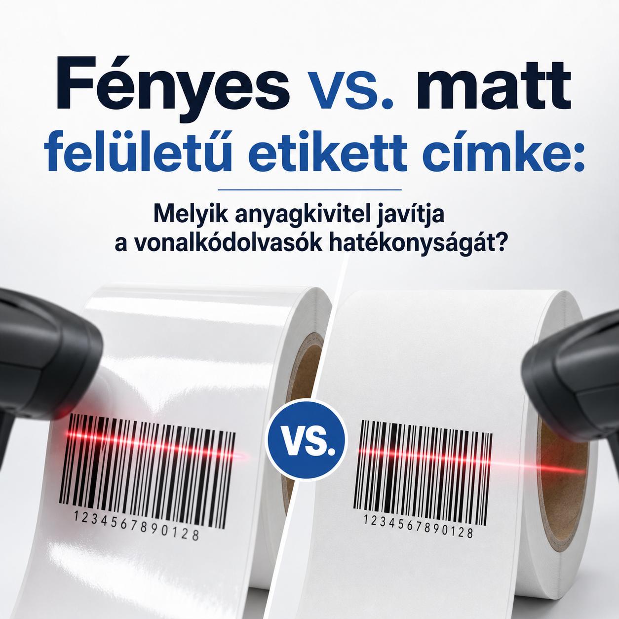 Fényes vs. matt felületű etikett címke: Melyik anyagkivitel javítja a vonalkódolvasók hatékonyságát? Fényes vs. matt felületű etikett címke: Melyik anyagkivitel javítja a vonalkódolvasók hatékonyságát?