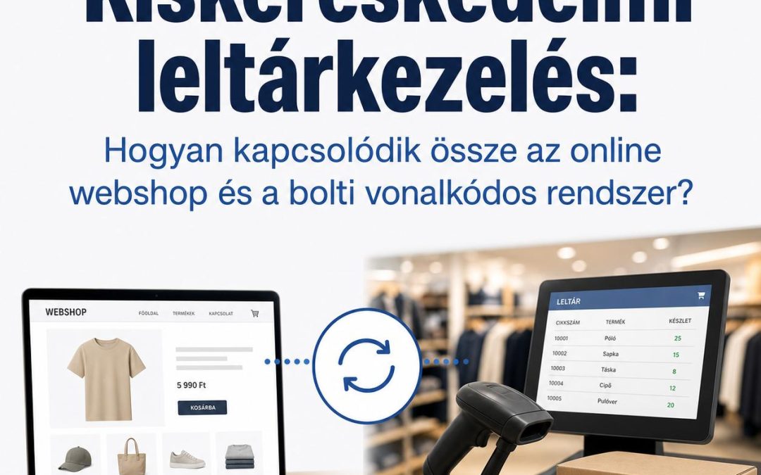 Kiskereskedelmi leltárkezelés: Hogyan kapcsolódik össze az online webshop és a bolti vonalkódos rendszer?