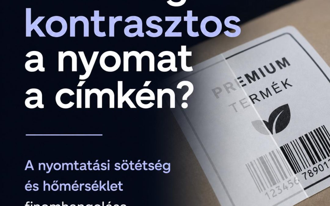 Nem elég kontrasztos a nyomat a címkén? A nyomtatási sötétség és hőmérséklet finomhangolása