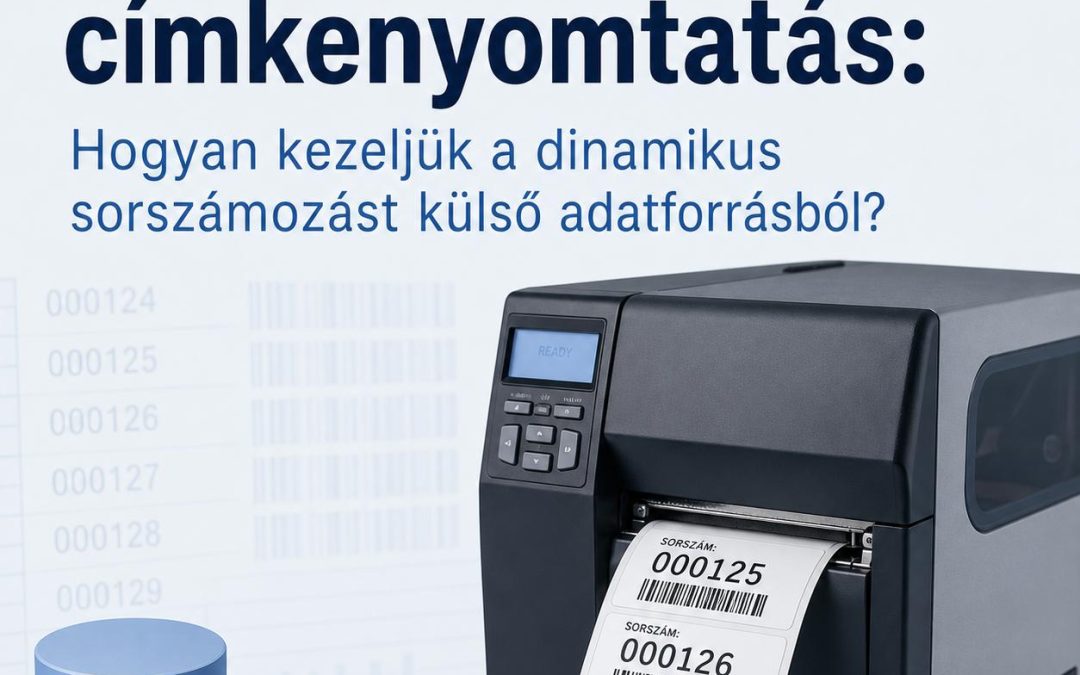 Változó adattartalmú címkenyomtatás: Hogyan kezeljük a dinamikus sorszámozást külső adatforrásból?