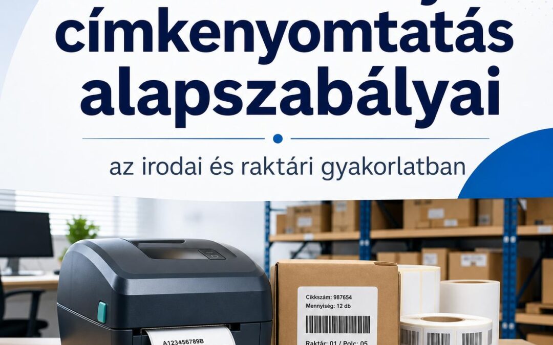 A hatékony címkenyomtatás alapszabályai az irodai és raktári gyakorlatban