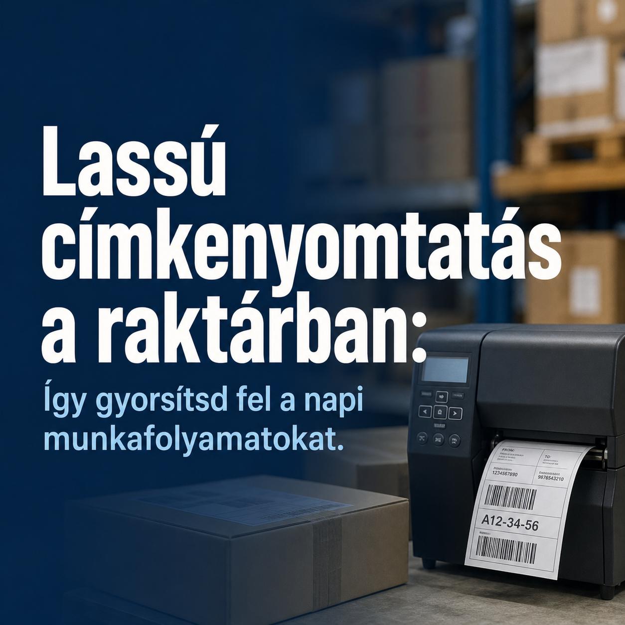 Lassú címkenyomtatás a raktárban: Így gyorsítsd fel a napi munkafolyamatokat