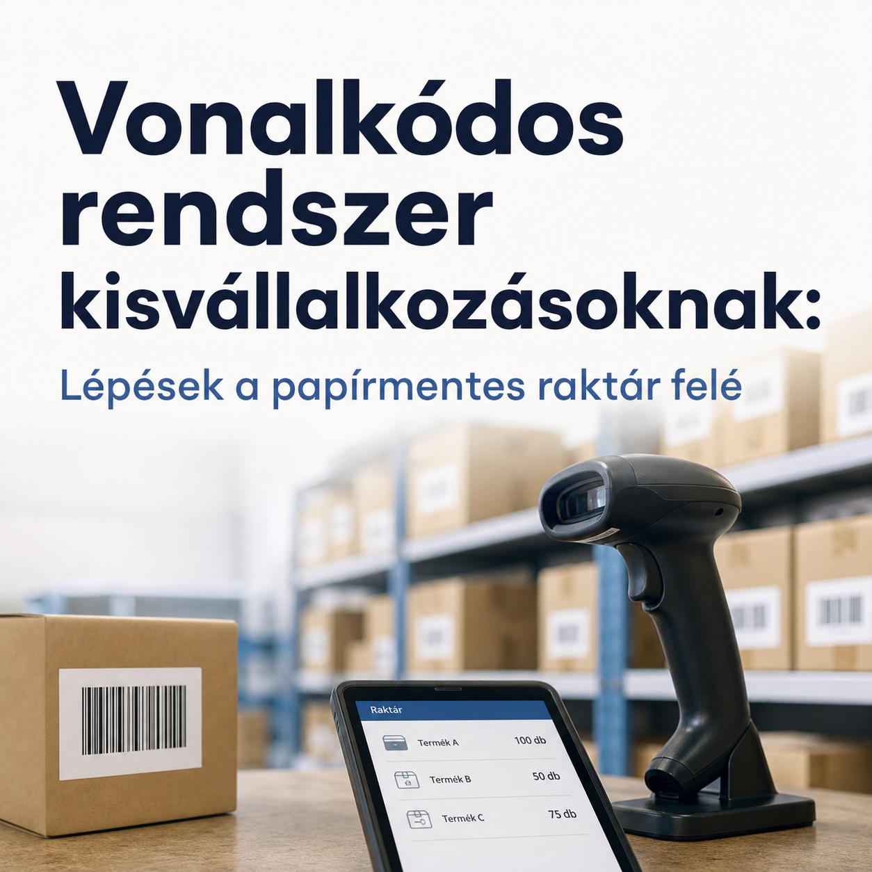 Vonalkódos rendszer kisvállalkozásoknak: Lépések a papírmentes raktár felé Vonalkódos rendszer kisvállalkozásoknak: Lépések a papírmentes raktár felé